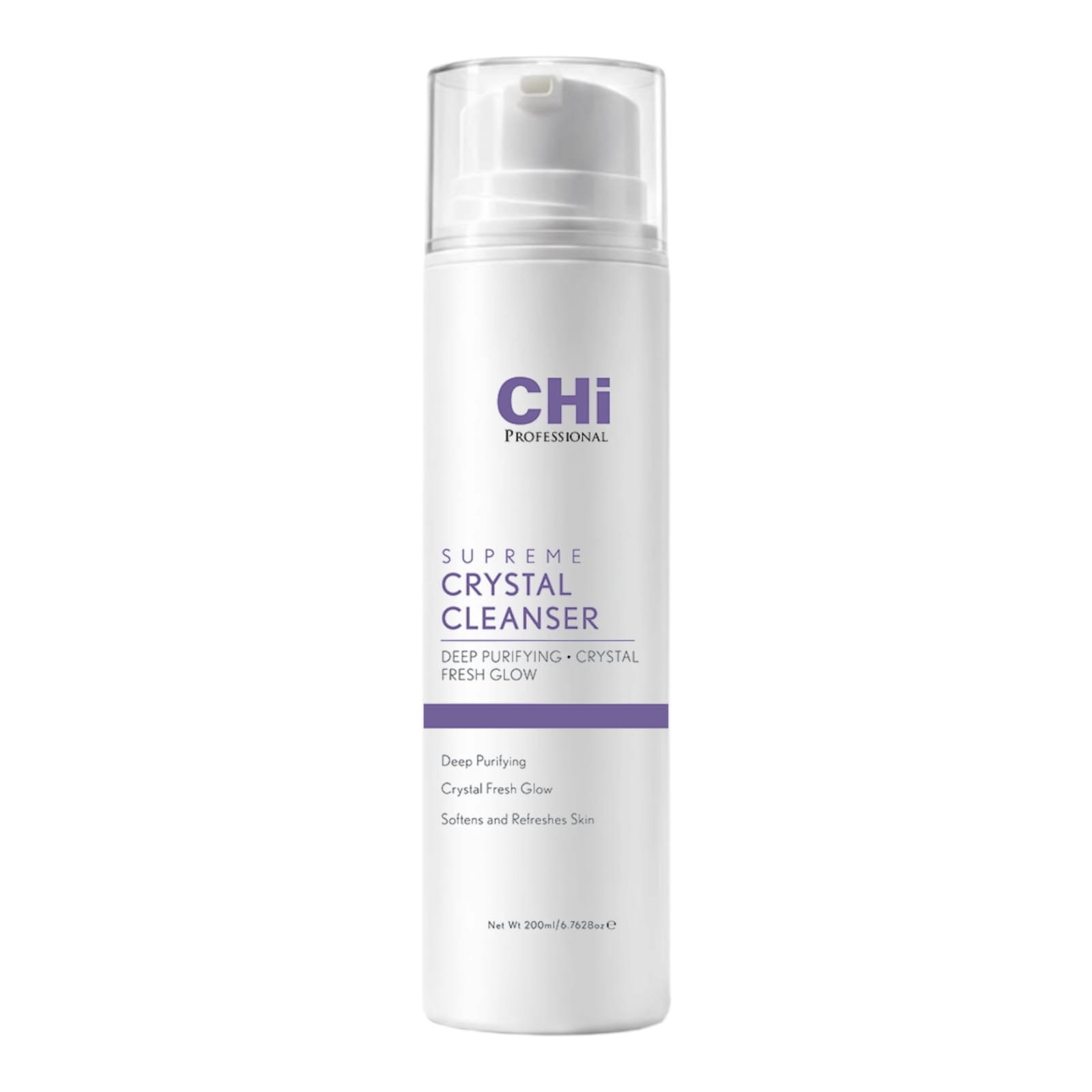 Professional deep purifying cleanser by CHI Professional. Removes impurities, excess oil & dullness while enhancing crystal glow. Ideal for salon and skincare use.
