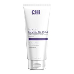 Professional exfoliating scrub by CHI Professional. Removes dead skin, smoothens texture & brightens complexion. Ideal for salon facial treatments.